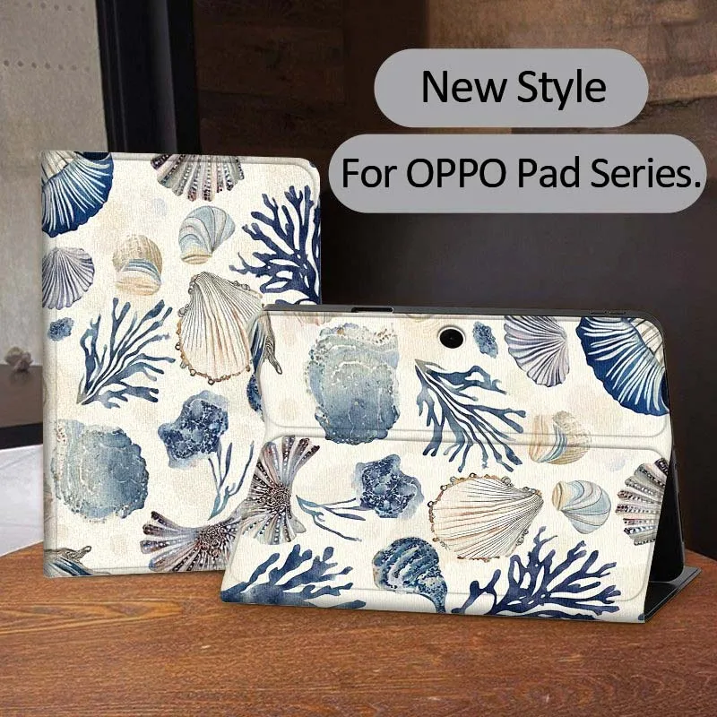 

Marine life patterns Tablet Case For OPPO Pad 2 3 4 11 SE X Air 2 Neo Pro 12.1 10.36 11 11.4 13.2 Inch