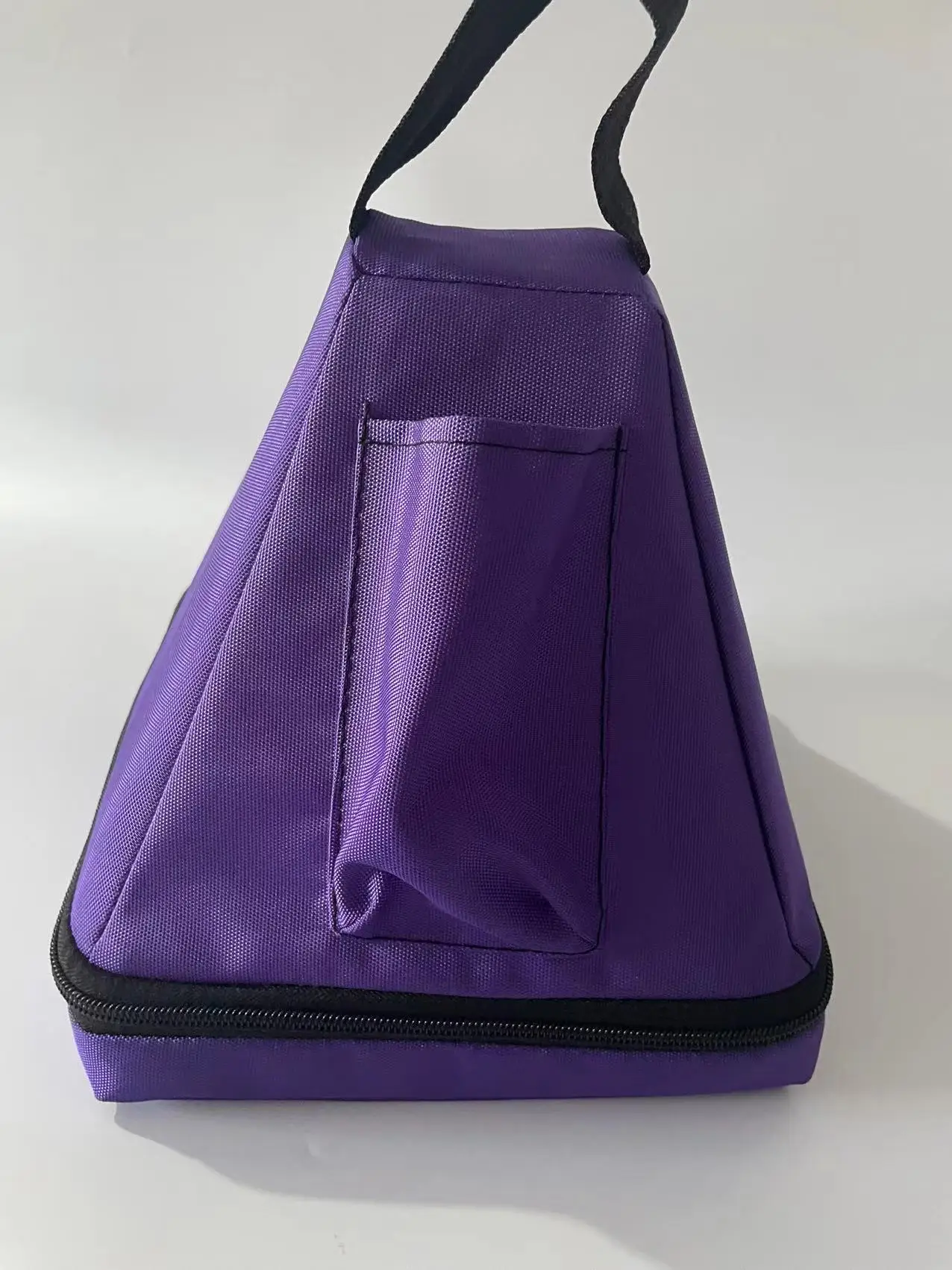 Crystal Singing Pyramid Traveling Carry Bag, Purple Case, 5 \