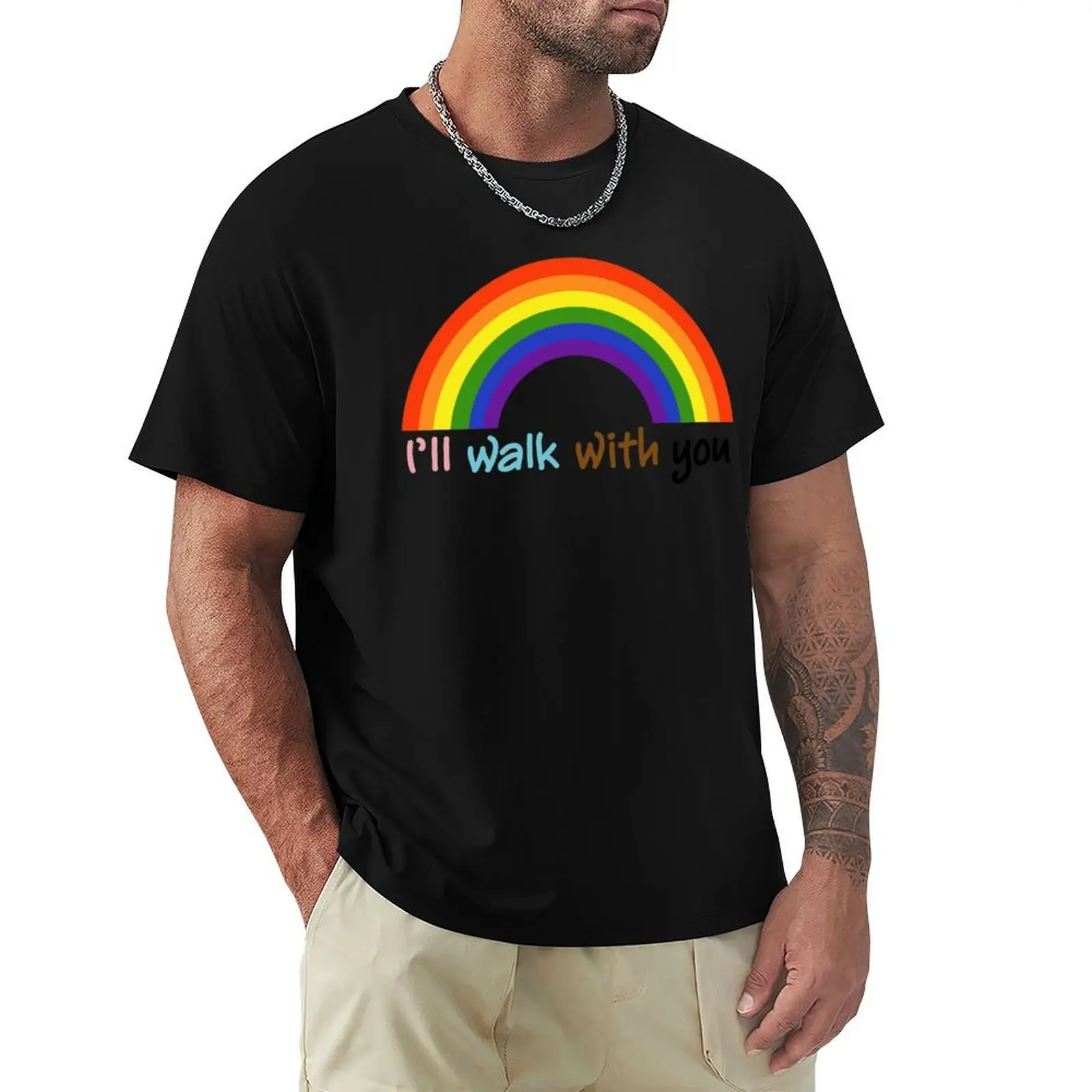 I’ll walk with you T-Shirt Lightweight Print T-Shirt