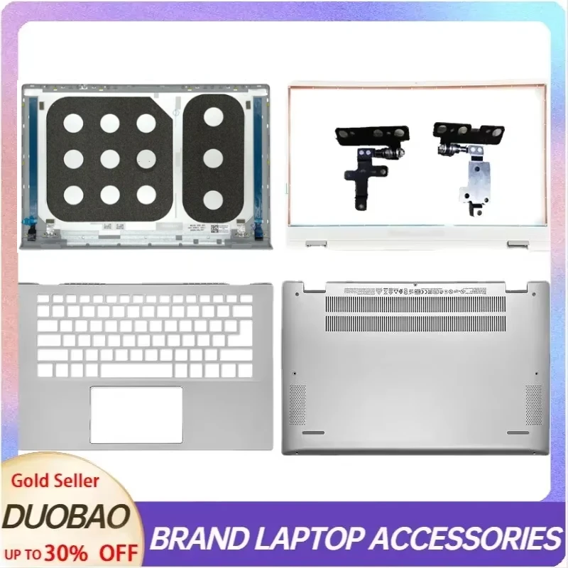 

For Dell Inspiron 14 P130G 5401 5402 5405 Laptop LCD Back Cover/Palmrest Upper/Bottom Case Top Hinges Silver 0WK1KG