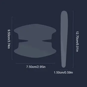 SEAMETAL 8片裝通用汽車門把手碗防刮貼紙透明汽車把手防撞保護條 10 最佳銷售 車門貼紙 - №5