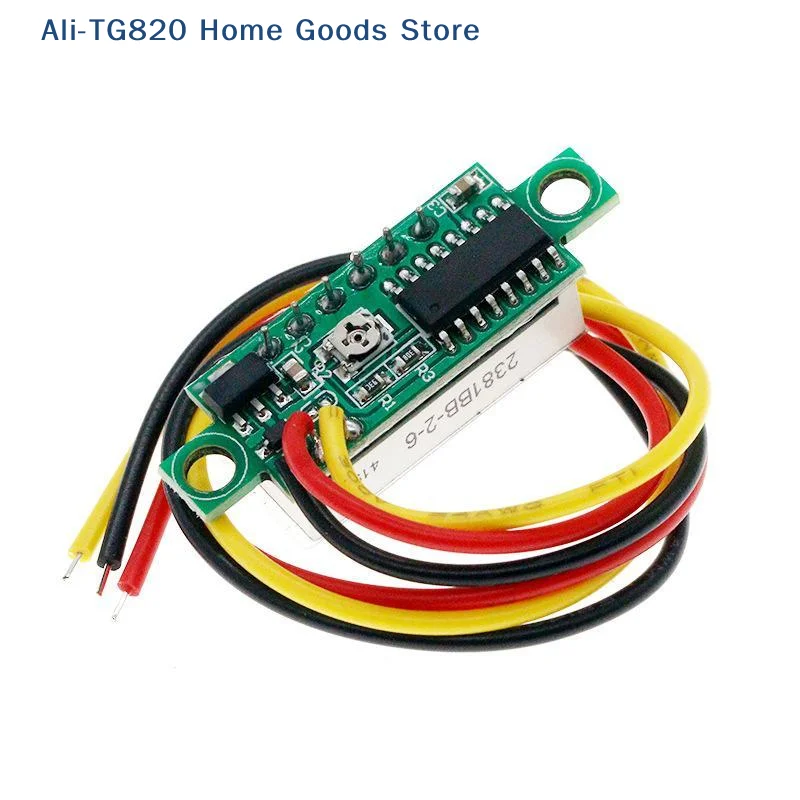 [TG820]0.36 0.28 Inch 2 Wire 0-30V 3 Wire DC 0-100V Digital Voltmeter Variable Precision Electric Quantity Display Element