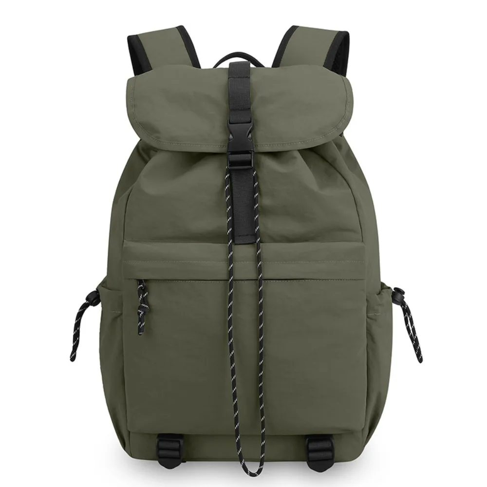 

Laptop Bag Nylon Large Capacity Backpack Daypack Anti Splashing Students School Bag Fixed Webbing Durable Shoulders Bag Men