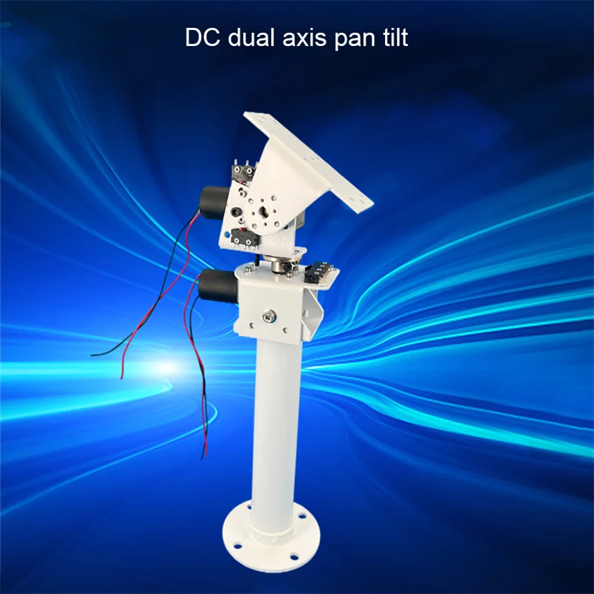 Dc Dual-Axis Pan-Tilt Solar Tracking Monitoring Robot Zware Belasting En Hoge Koppel Alle-Metalen X as Y-as