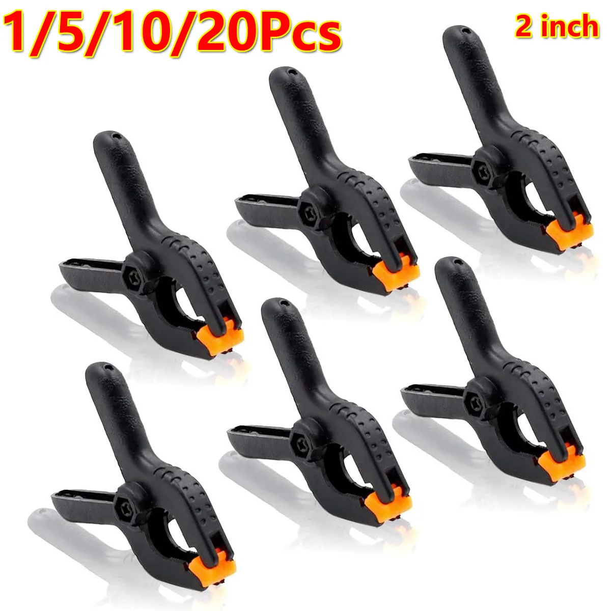 

1/5/10/20Pc 2inch Plastic Nylon Clamps Adjustable Woodworking Clip DIY Wood Working Tool Spring Clips Carpentry Crafts Outillage