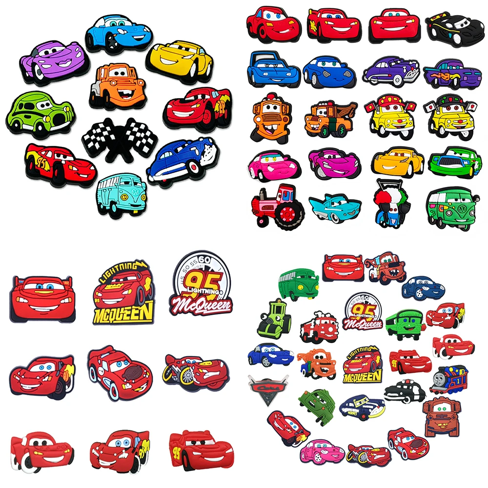 Hot Sales Potdemiel Cartoon Car Series PVC Shoe Charms Accessories Detachable DIY Shoe Decorations Buckle Creativity Gifts image 3