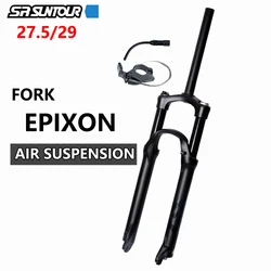 SUNTOUR EPIXON Fork XC MTB Air Damping Manual Remote Control Fork 27.5/29inch Mountain Bike Front Fork 100mm Travel QR 100*9MM
