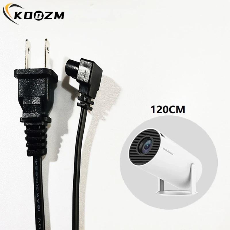 1PCS HY300/HY320 Projector 1.2m Original Extended Power Cord AC Cable Extension Cable Charging Projector EU US Plug ﻿