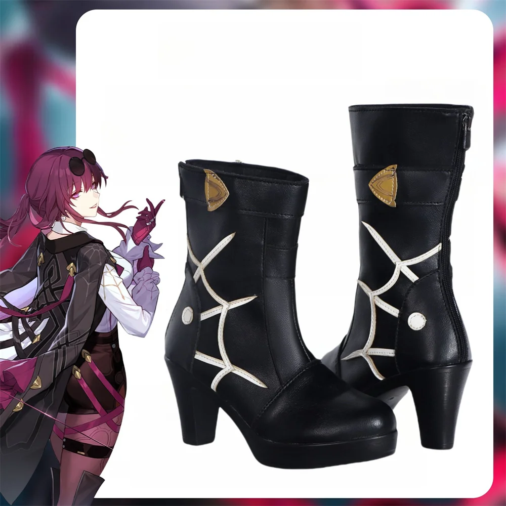 Honkai-zapatos de Cosplay de Star Rail Kafka para mujer, zapatillas de actuación, anime, juego de Halloween