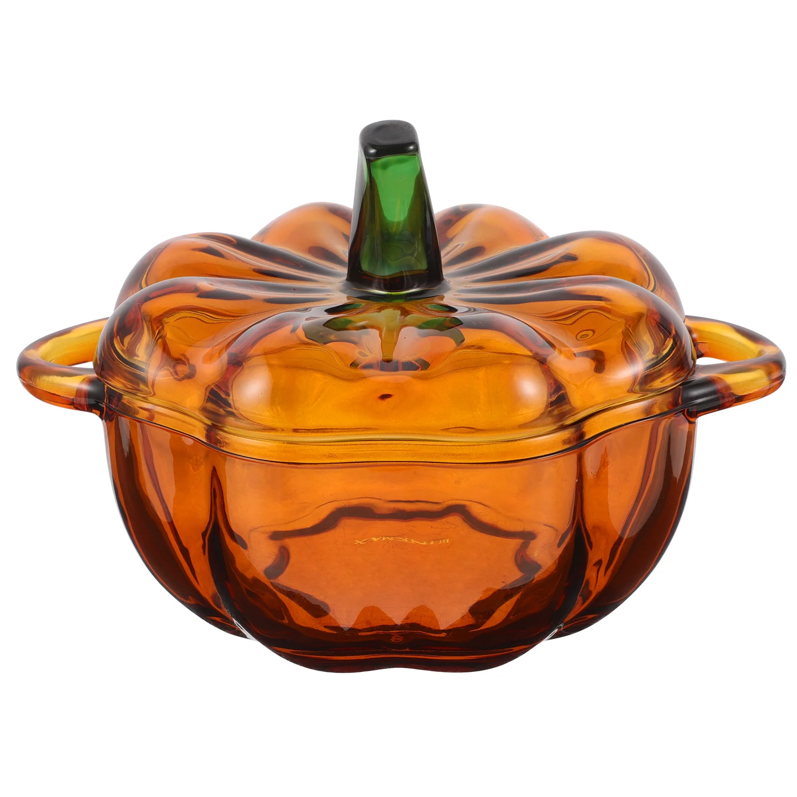 

Colorful Glass Pumpkin Candy Jar Decorative Storage Container Lid Snack Holder Biscuit Barrel Sugar Canister Fall Canisters