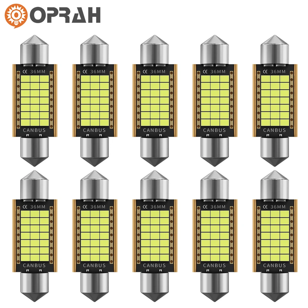 

10X C10W C5W фотолампы Canbus Festoon 31 мм 36 мм 39 мм 41 мм для автомобильной лампы для внутреннего чтения
