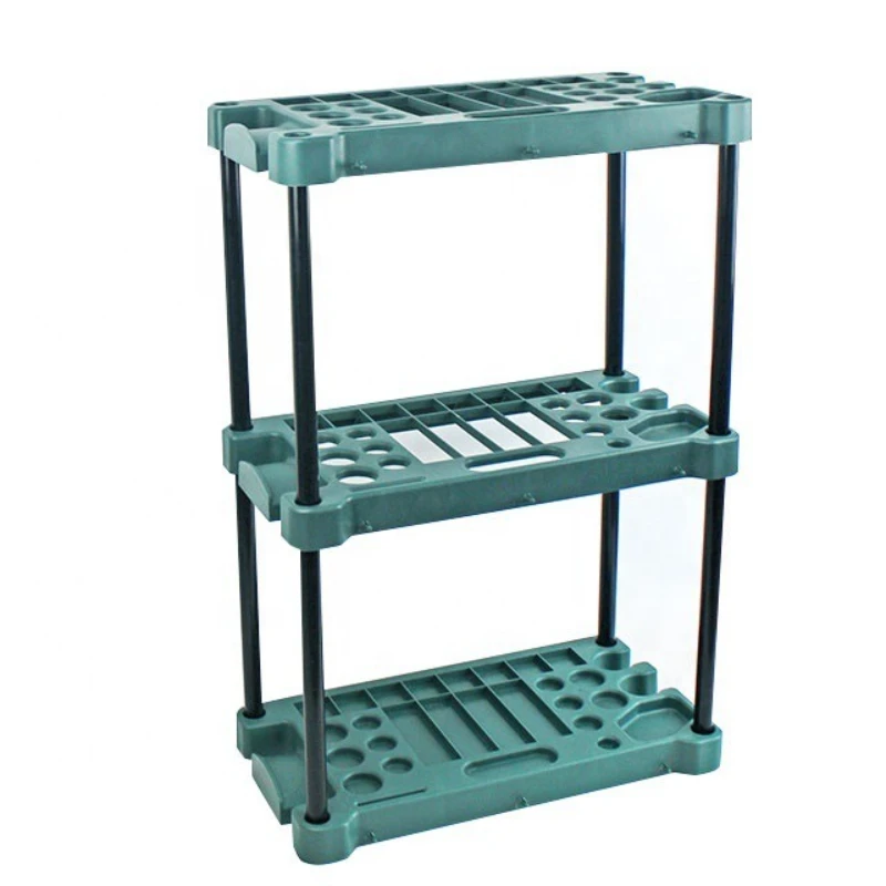 Household garden second-floor square gardening tool rack, flower pot, balcony gardening rack