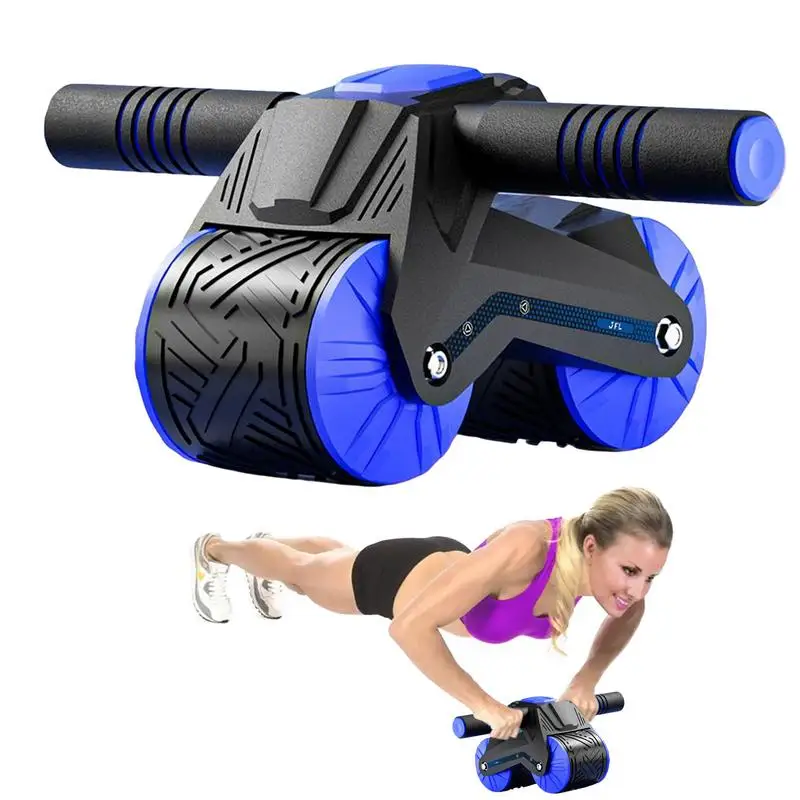 Abdominal Ab Roller Automatic Rebound Abs Wheel Roller Muscles Fitness Wheel Training Slimming Fitness Abs Bodybuilding Roller