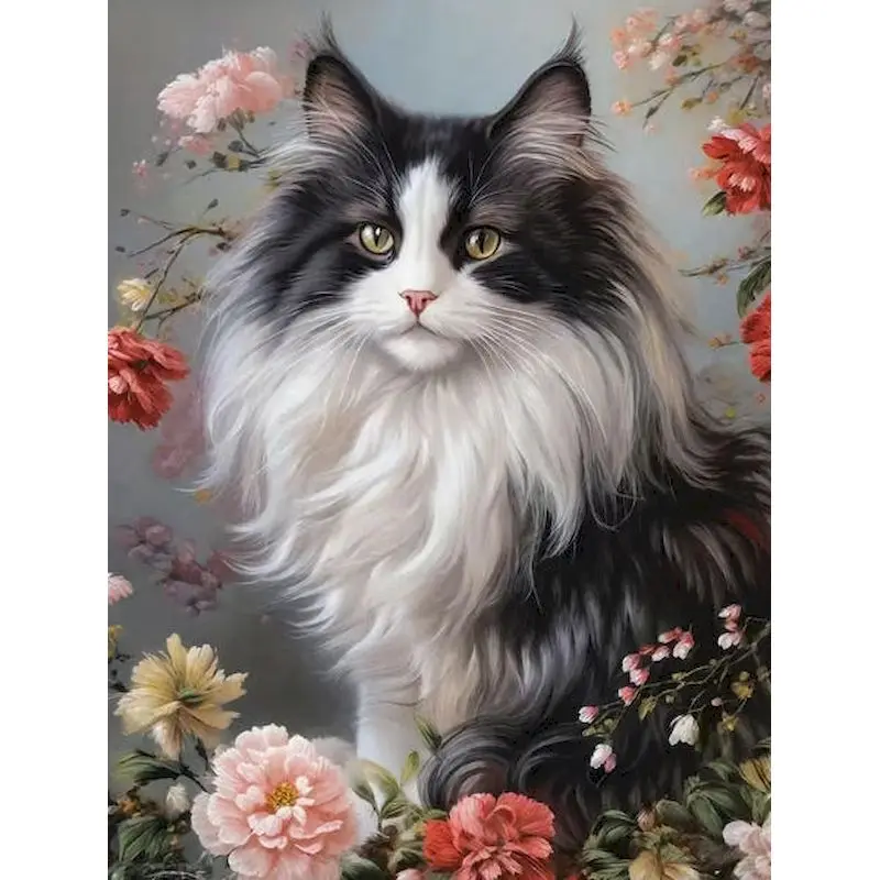 DIY Painting By Number Rose Garden Waterfall Scenery Kits Handpainted For Adults Picture By Number Flower Drawing On Canvas