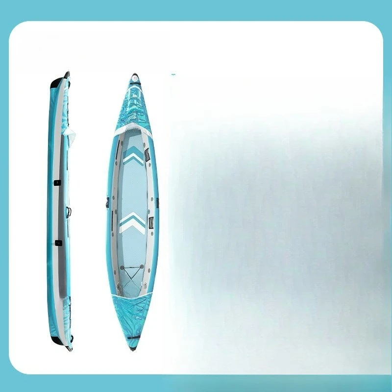 

The latest design double thickened inflatable kayak fishing t drifting rubber ult ghtseeing