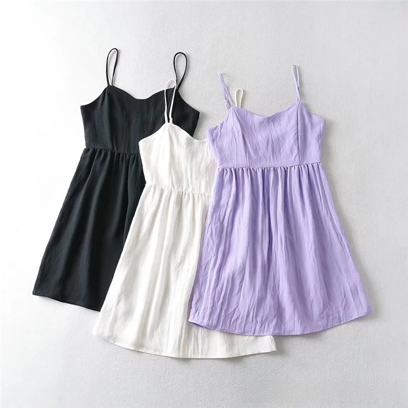 Vintage High Waist Color Schlankheitsball A-Linie Ort Rock für junge Mädchen Urlaubskleidung Street Sle Einteiler Dr