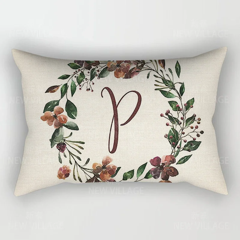 Home Decor 26 Letter Alphabet Pillowcase autumn decoration pillow cushion cover decorations throw pillow covers30*50 40x60 50*70