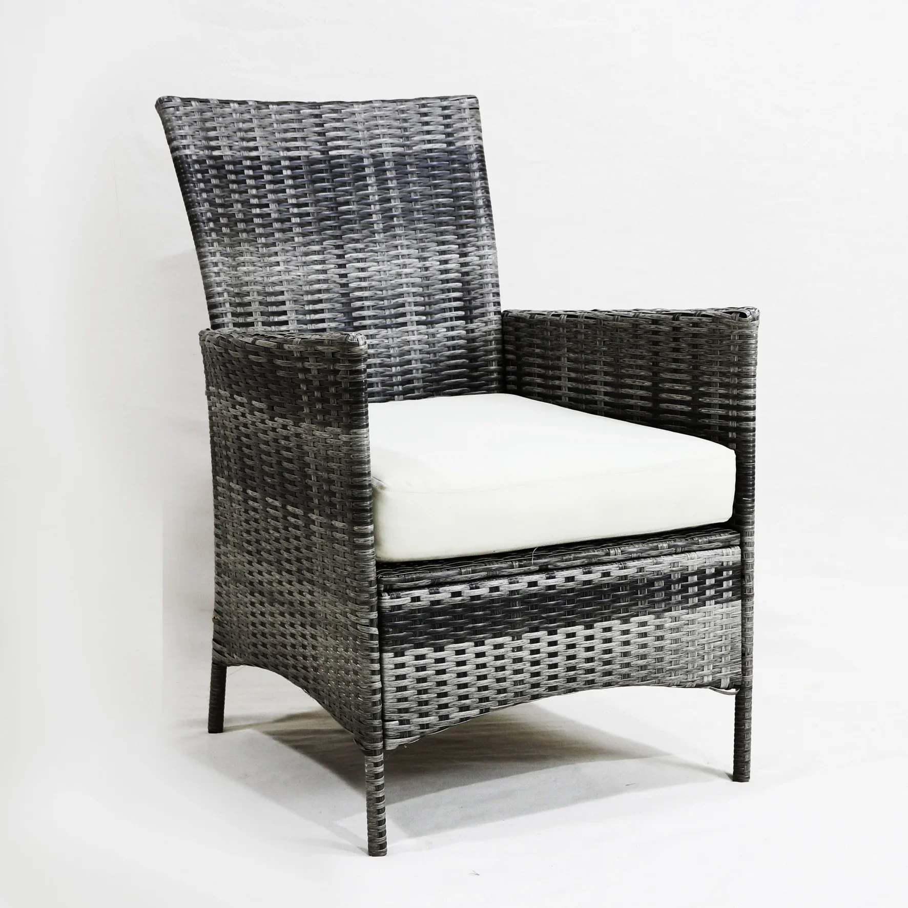 For CH-factory Outdoor Wooden Dining Chair with Cushions, Garden