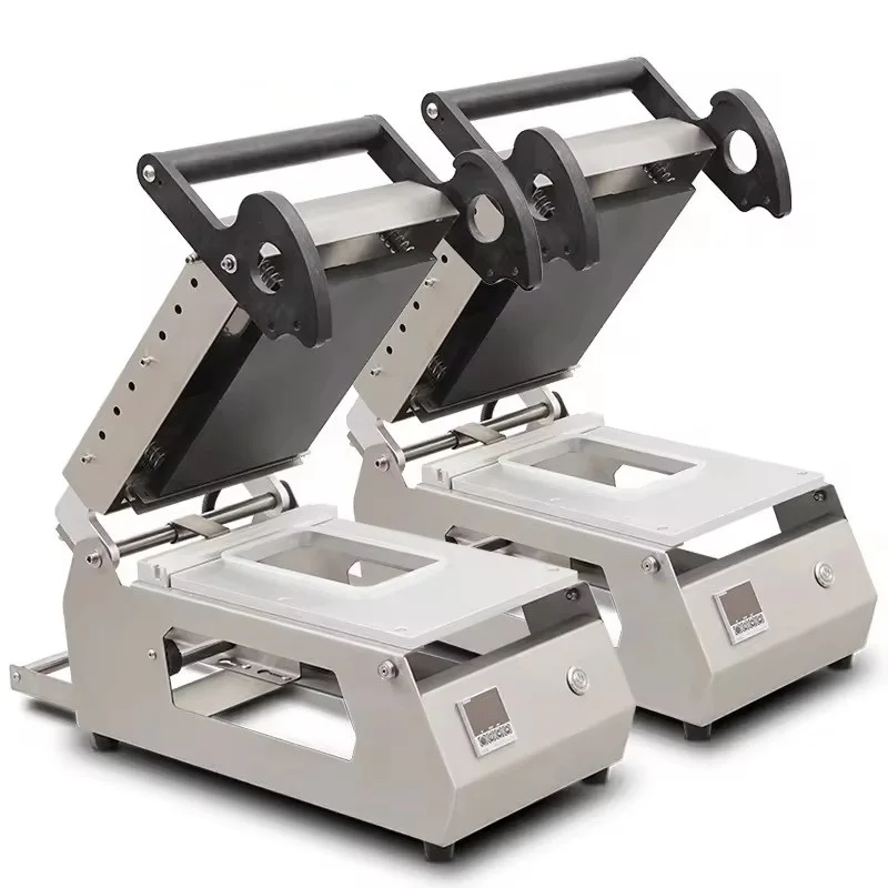 Food Container Tray Sealer  Tabletop Lidding Machine For Butchers, Grocery Stores, Food Retailers