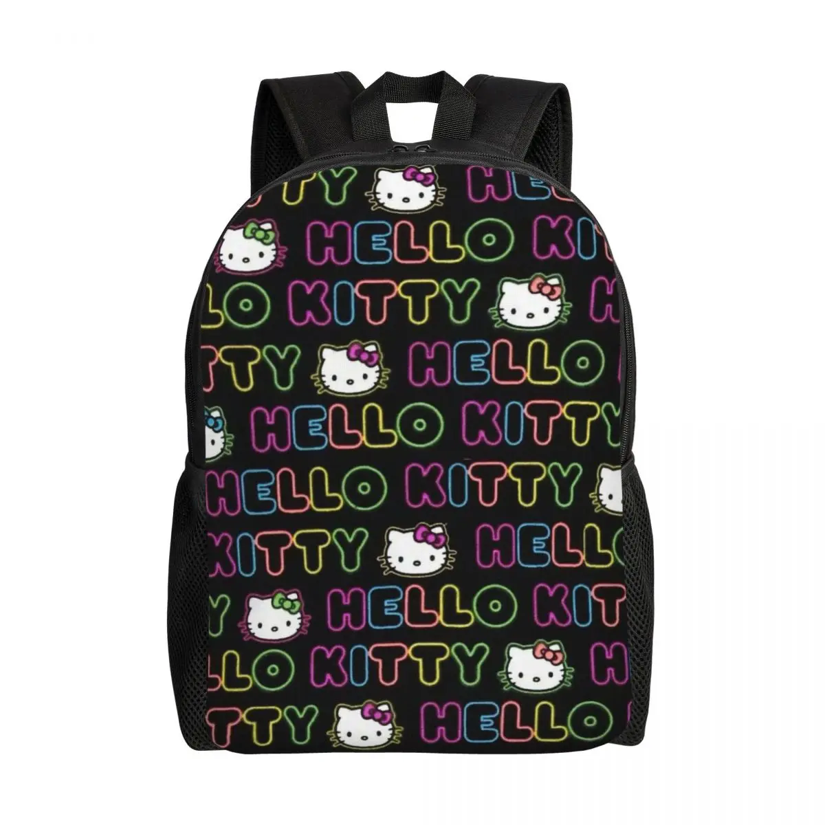 

Custom Hello Kitty Pattern Backpacks for Boys Girls Sanrio School College Travel Bags Women Men Bookbag Fits 15 Inch Laptop