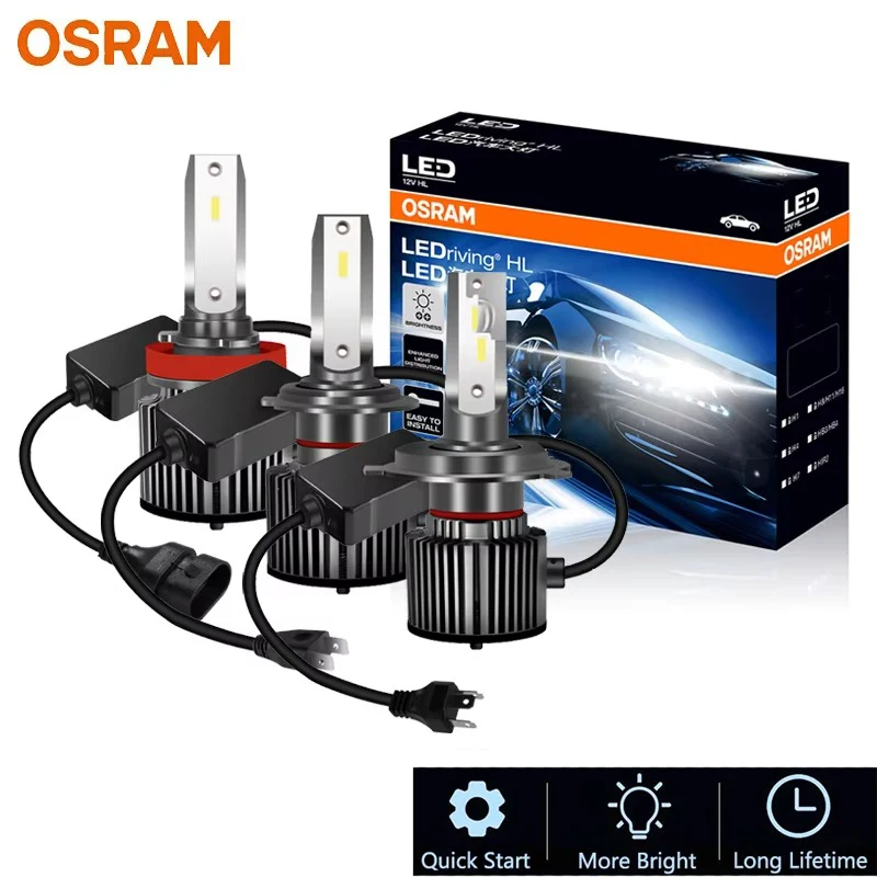 OSRAM LED H4 H7 HB3 HB4 HIR2 LEDriving CF Series Car Headlight 50W 4000LM Bright H1 H8 H11 H16 6000K White LED Lamps