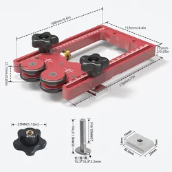 Unidirectional Double Wheel Woodworking Baffle Cutting Machine Table Saw Inverted Roller Worktable Chute Positioning Fixing Tool