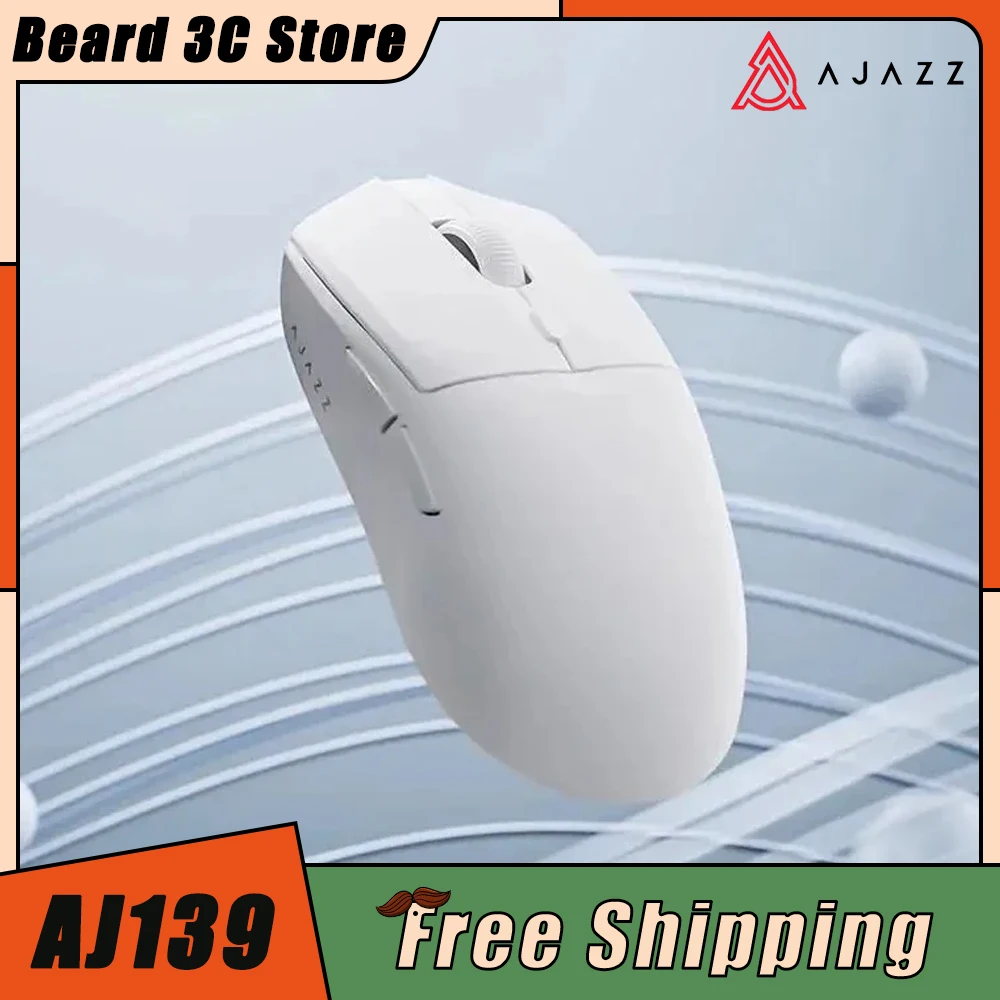 Ajazz AJ139 Pro Wireless Mouse 4K PAW3395 Sensor Nordic 52840 FPS Gaming Mouse Lightweight Ergonomics Pc Gamer Accessory Custom