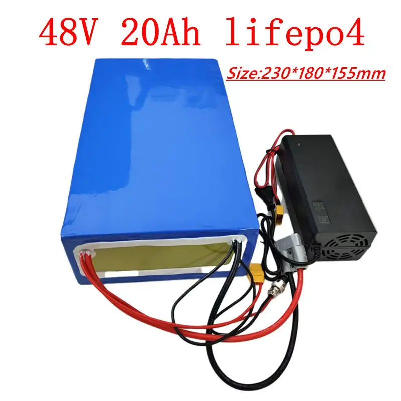 

Литиевый аккумулятор JR 48 В 20 Ач lifepo4 BMS 16s 51,2 В 20 Ач для тележки 800 Вт 1000 Вт 1200 Вт 2000 Вт + зарядное устройство