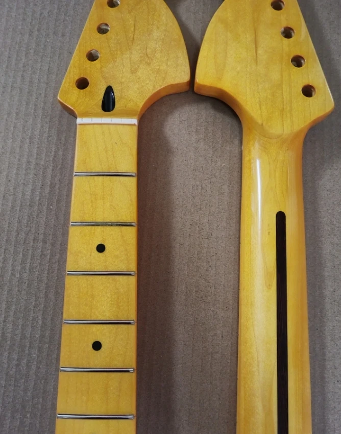 22 Frets Big Headstock Maple Electric Guitar Neck Maple Fingerboard Guitar Accessories Parts Musical Instruments