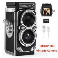 CHUZHAO Mini Digital Camera with 1.54inch Screen 1080p Video 12MP Photos Compact Vintage Portable Recorder for Birthday Gift