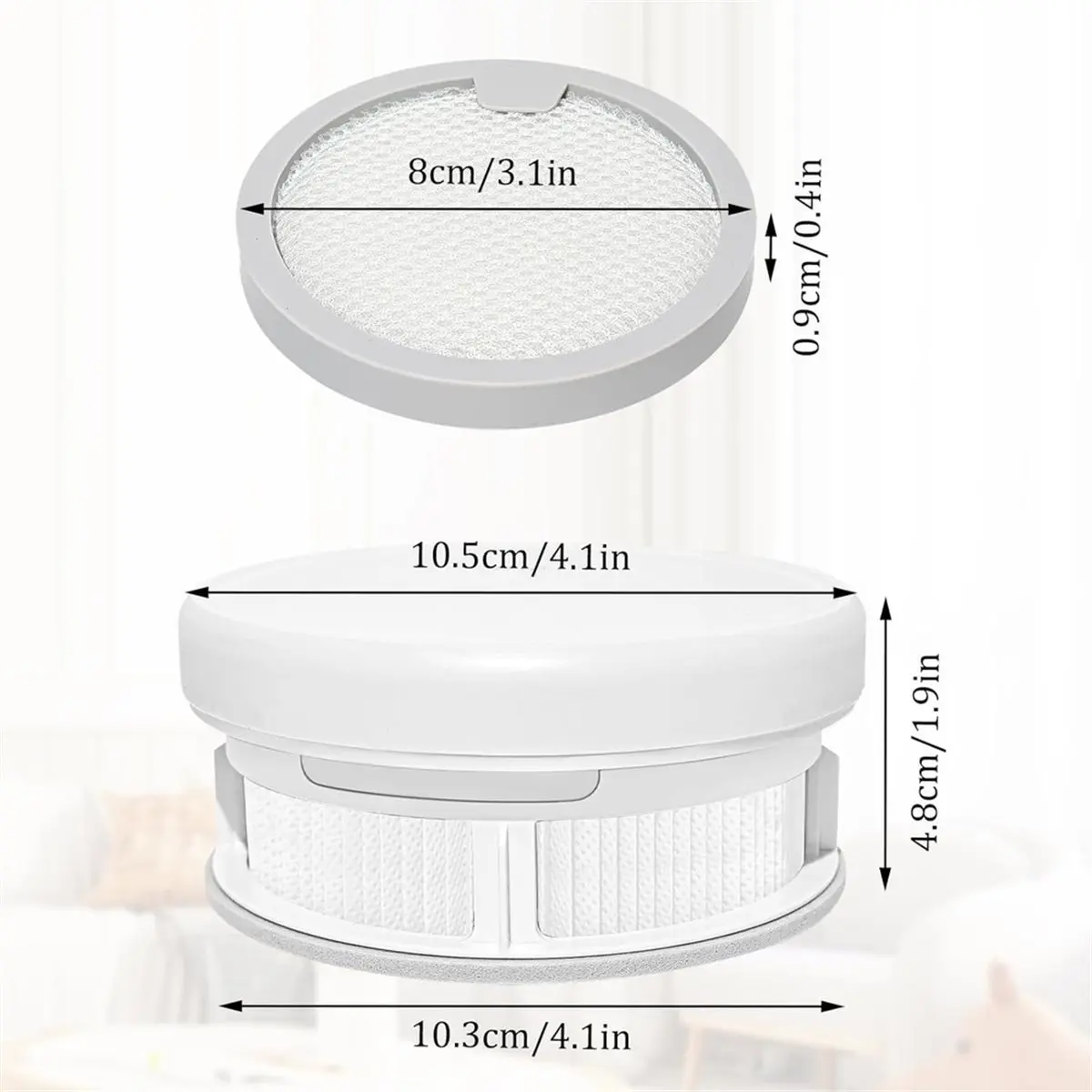 HEPA Filter Replacement Part for G20 Lite Vacuum Cleaner - Washable and Reusable (1 HEPA Filter, 2 Pre-Filters,)