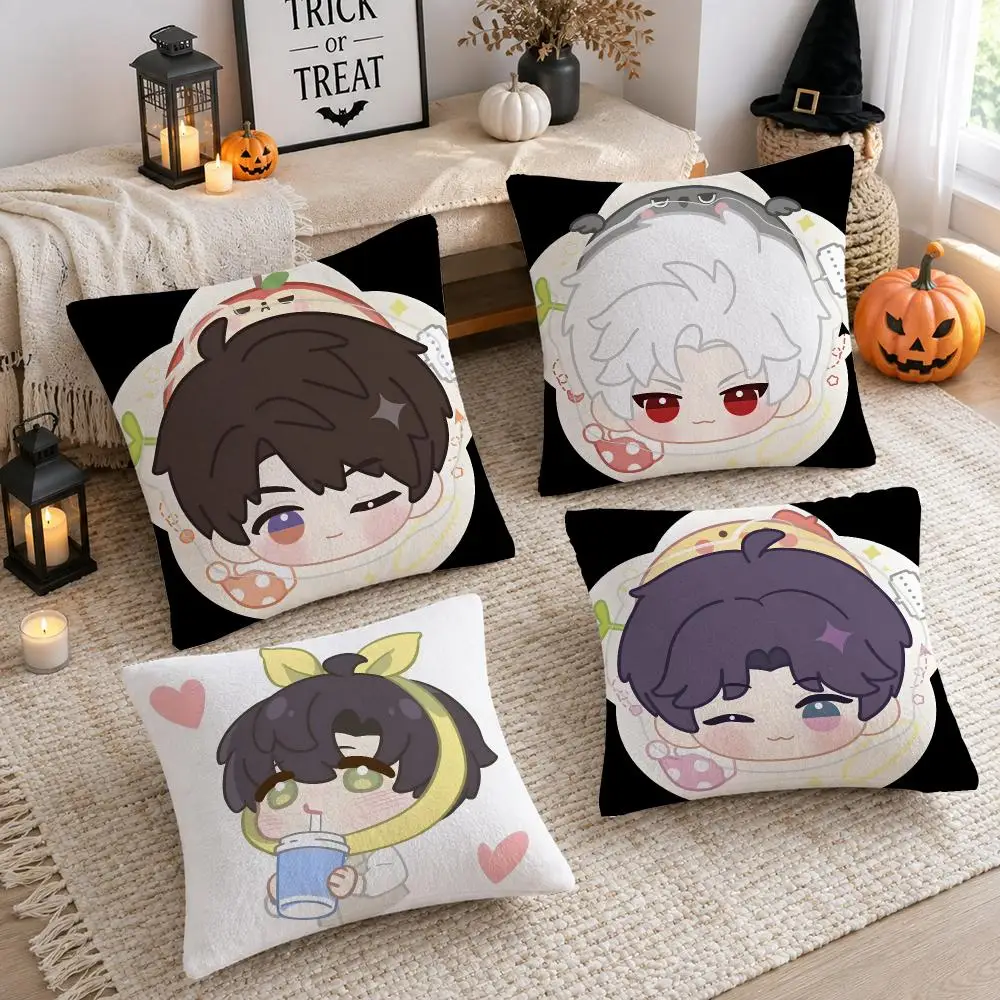 Game L-Love and Deepspace Sylus Cushion Cover Soft Plush Cushion Case Throw Pillowcase Cozy Home Sofa Bed Living Room Decor