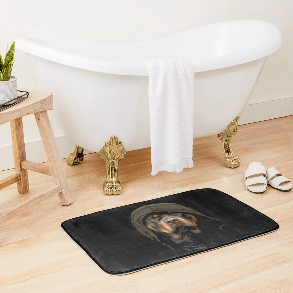 

Hooded rottweiler Bath Mat Mats In The Bathroom Toilet Carpet Carpet Bathroom Mat