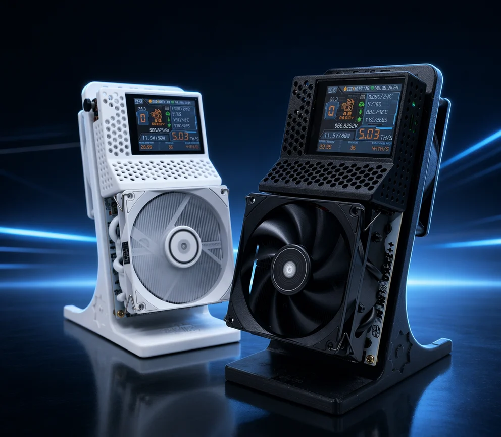NMQAxe++ NMMiner Wysokowydajna maszyna do kopania Bitcoin BTC XEC DGB z 4 układami ASIC BM1370 i wbudowanym systemem chłodzenia do kryptowalut