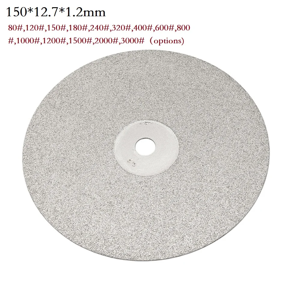 Imagem -06 - Revestido de Diamante Grinding Disc Flat Lap Grind Wheels Sharpening Polimento Jóias 150 mm 803000 Grit 100 mm