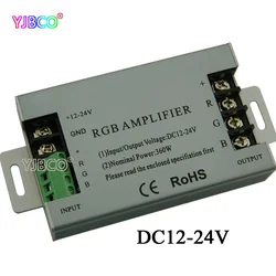 360w rgb ledアンプコントローラーDC12V-24V rgb 5050 3528 smd ledストリップランプ用アルミニウムシェル