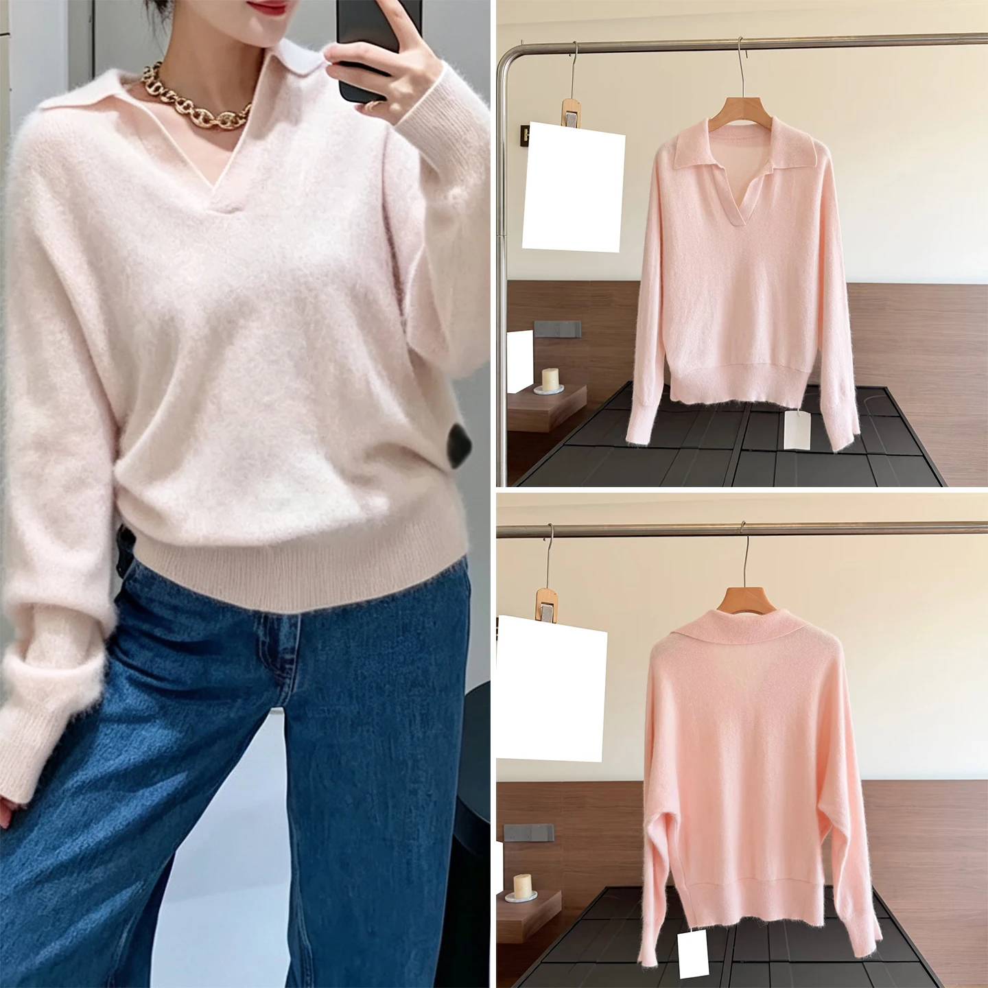 Fashionable Casual Knitwear  Collar Women's Sweater ZADATA Brand Regular Fit Online Exclusive Autumn 2026 Collection