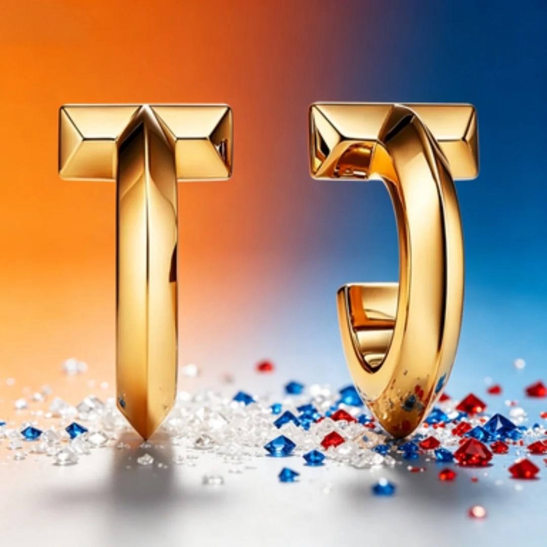 

European and American minimalist T-shaped earrings with a cool personality and metal earrings