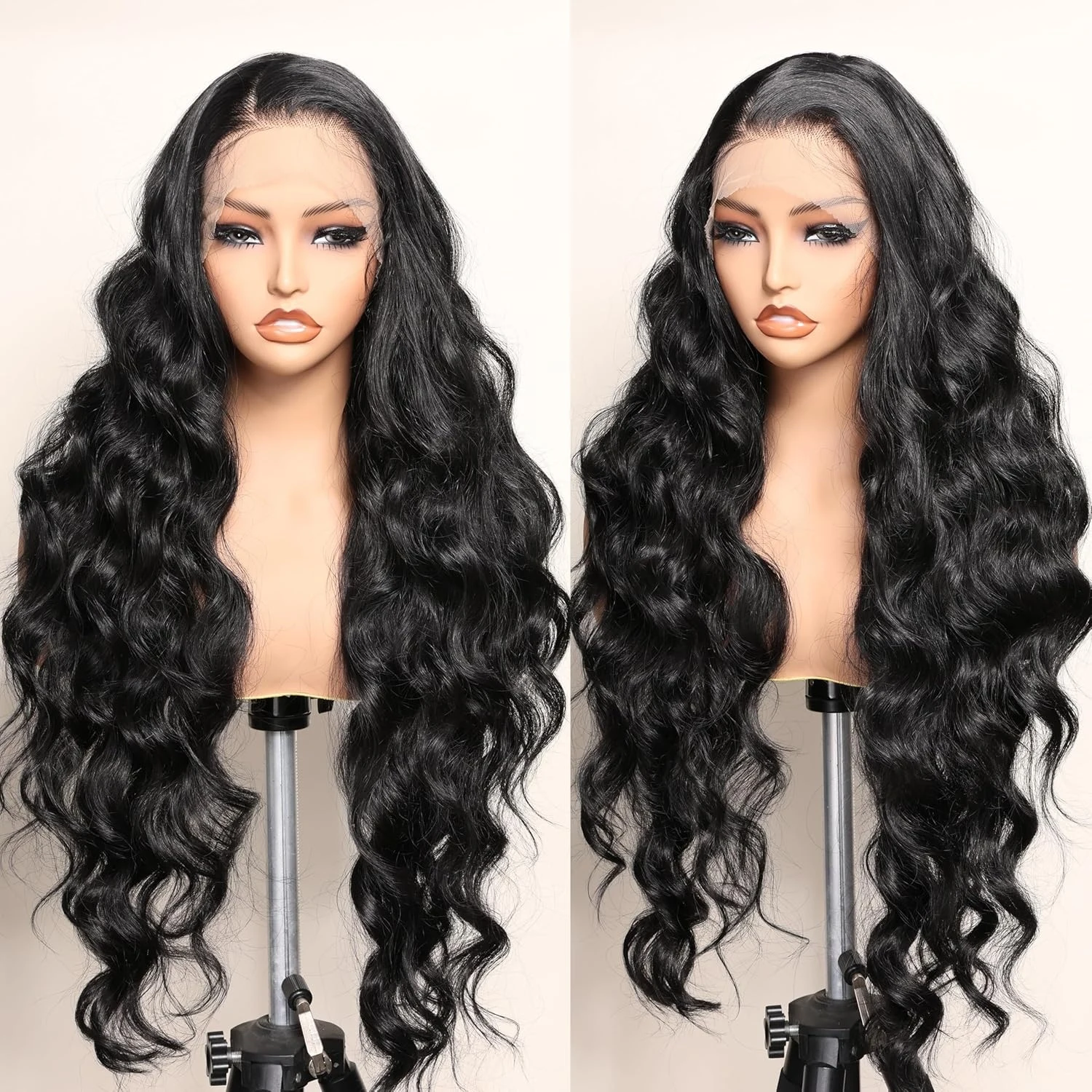 

HD Body Wave Human Hair Wigs Transparent 13x6 Lace Frontal Wig Brazilian Natural Black 30 36 Inch 13x4 Lace Front Human Hair Wig