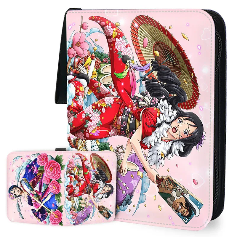 ONE PIECE Card Binder 9 Pocket Trading Card Holder Anime Card Binder Collector with 50 inner Pages Zipper Holder Up to 900 Card