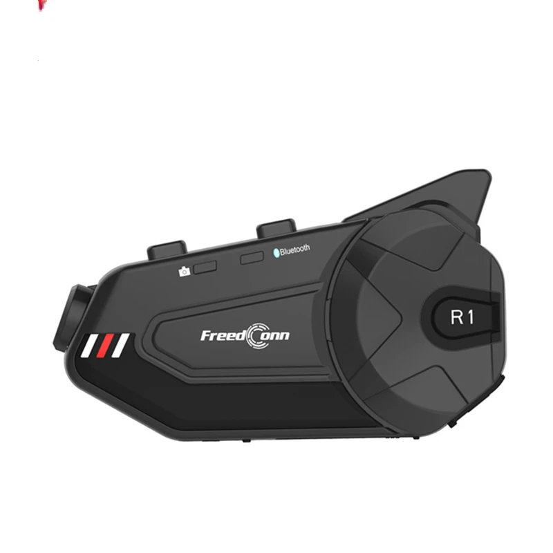 

2022 NEW R1 PLUS WiFi Motorcycle Intercom 1080P HD Camera Motorcycle bt 5.0 Helmet Headset Intercom 1000M