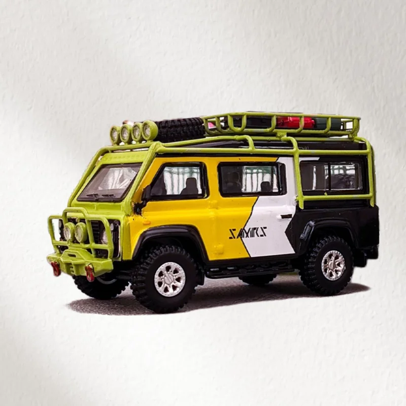 ماستر دييكاست 1/64 مقياس لاند روفر سبيكة نموذج سيارات لاند روفر ديفندر فان لعب المركبات لعب للأولاد هدية الصندوق الأصلي #4