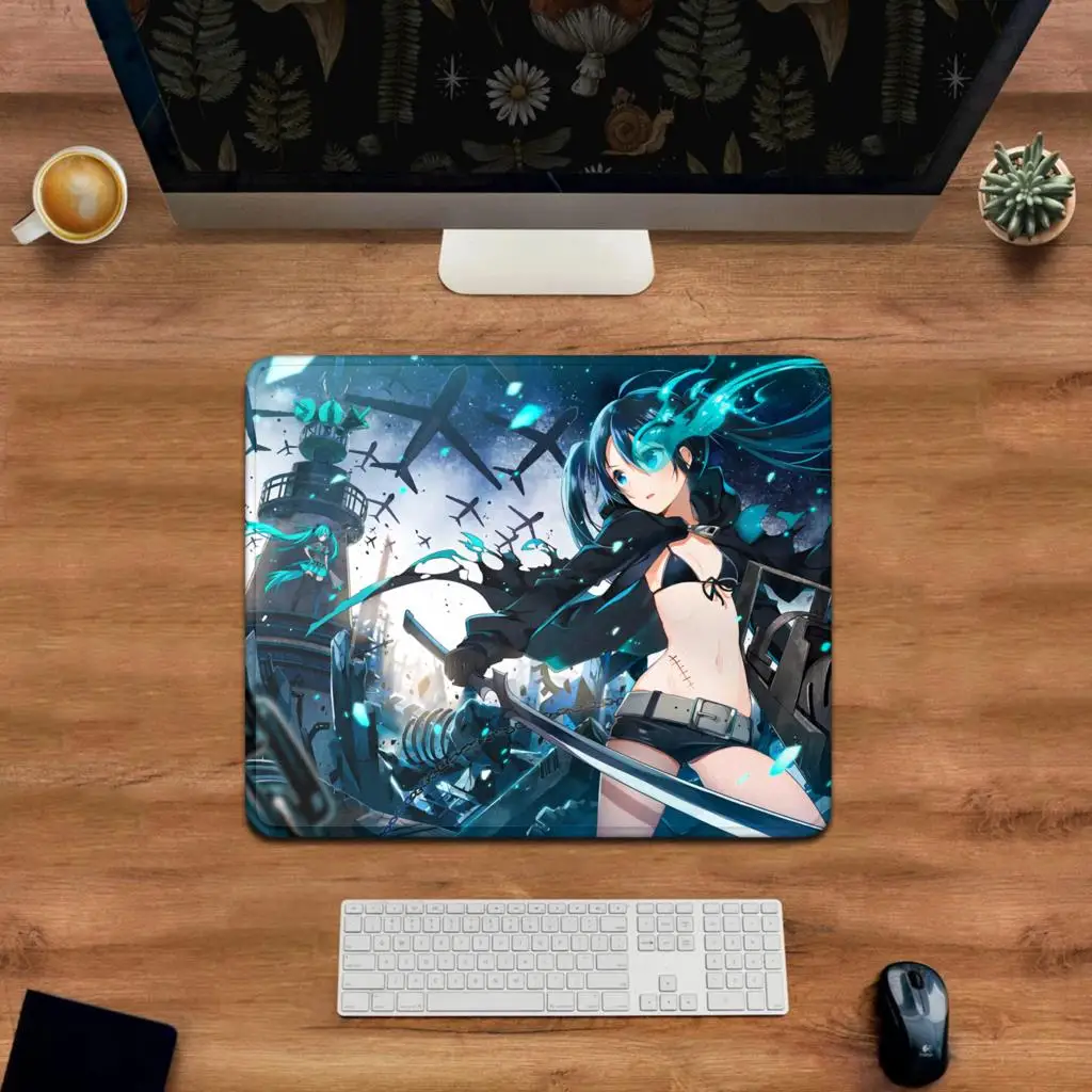 Mousepad XXL Anime Girl Large Mouse Mat MousePads Black Rock Shooter Office Laptop Carpet Soft Desktop Mouse Pad Mouse Mat