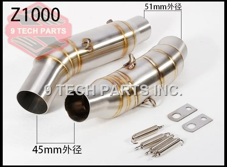 

Средняя выхлопная труба мотоцикла из нержавеющей стали, соединительная труба глушителя, переходная труба средней секции для kawasaki Z1000 Z 1000