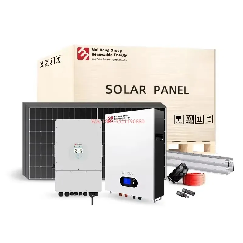 WMWMNU Complete 5kw Off Grid Hybrid Solar Power Generator System 20kw 12kw 15kw 10kw Home Solar Energy System Kit