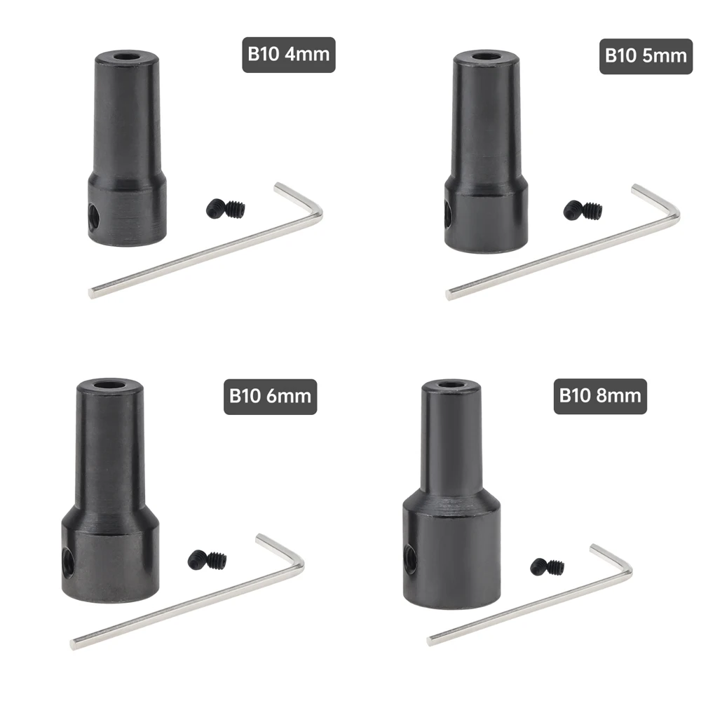 Máy Khoan Mini Chucks Adapter B10 Khoan Chuck Thanh Kết Nối Tay Đồng Thép Côn Khớp Nối 3.17Mm 4Mm 5Mm 6Mm 8Mm