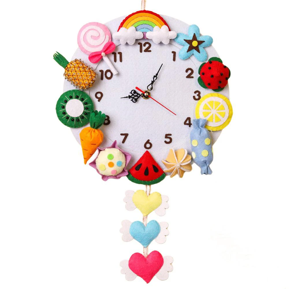 Creative Children's Wall Decor Children's Wall Decor DIY Cartoon Wall Clock Colorful Animal Clock Custom Decorative Clock