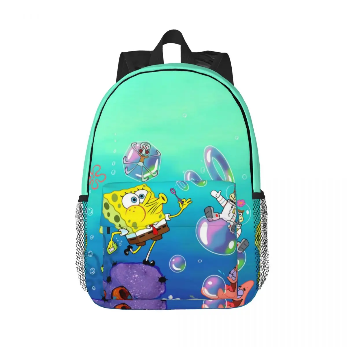 SpongeBob Printed Lightweight Casual Schoolbag For School, Outdoor, Shopping, Office 15inch