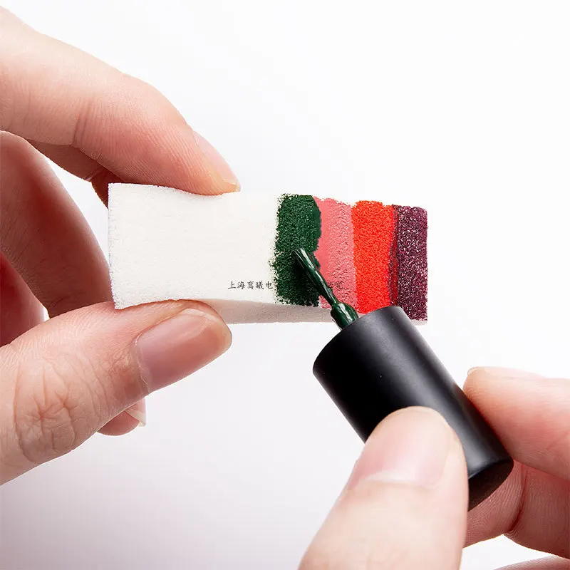 8/16/32 Pcs Soft White Triangle Nail Art Transfer Sponge Gradient Coloring Stamper Painting Image Stamp Foam Polish Gel UV Tool