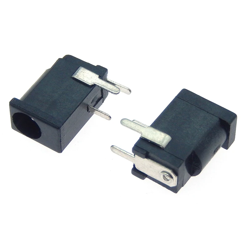 10PCS Hot Sales High Quality DC-002 0.3A 50V Black DC Power Jack Socket Connector DC002 3.5*1.3mm 1.3 Socket